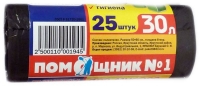 Мешки мусорные 8 микр30л/ 25 шт "Помощник"